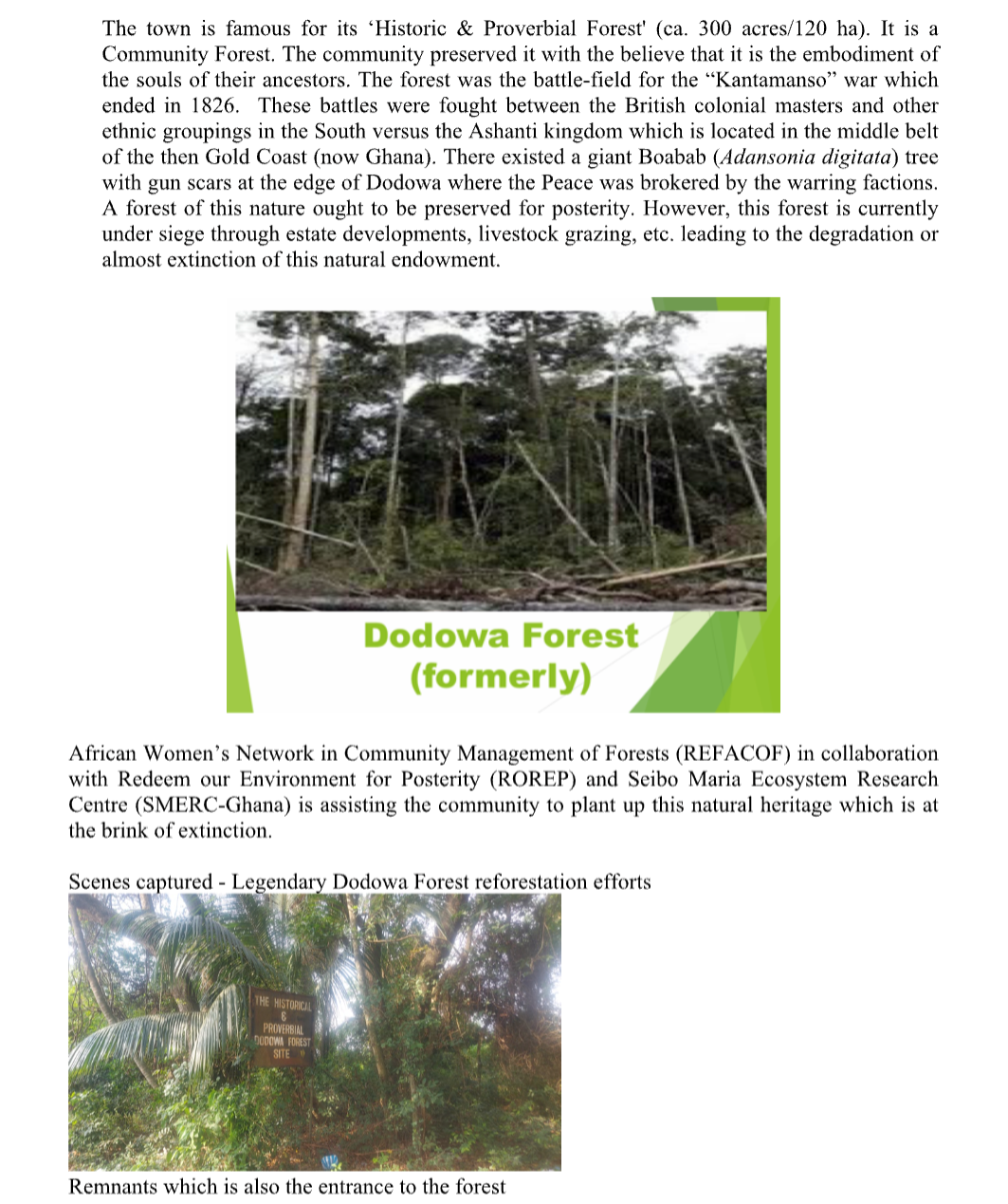 Ecological Restoration Area